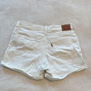 Levi's White Jean Shorts for Women